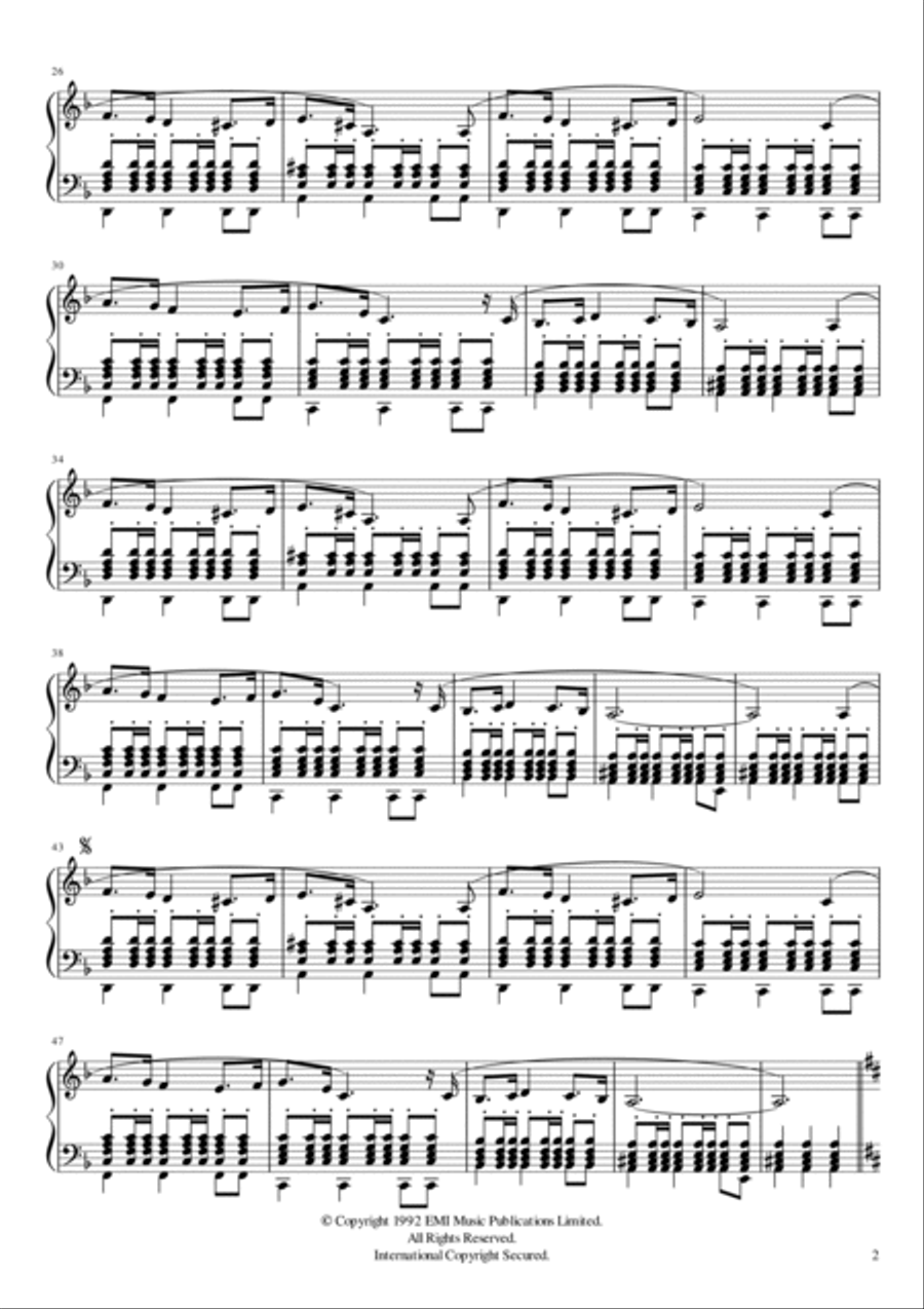 Conquest Of Paradise Organ Solo scores gallery preview page 2