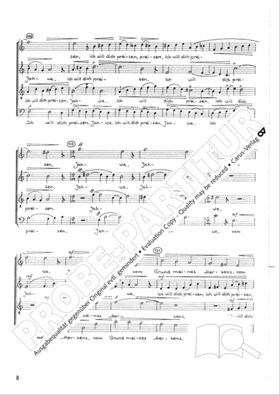 Namen-Gottes-Litanei Namen-Gottes-Litanei Mixed Choir scores gallery preview page 9