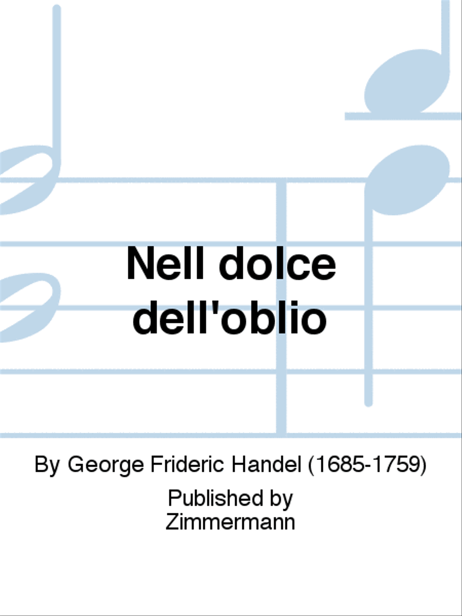 Nell dolce dell’oblio Chamber Music scores gallery preview page 1