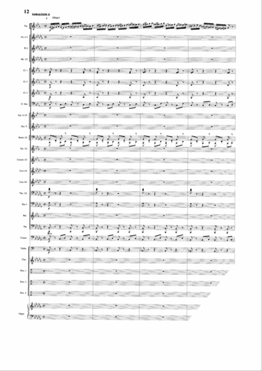 Thema und Variationen Concert Band scores gallery preview page 6
