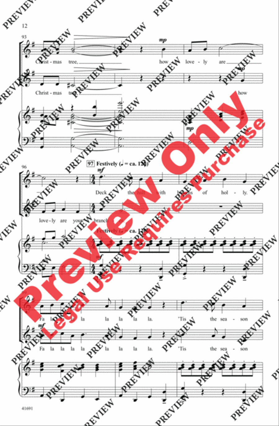 A Wreath of Carols 2-Part scores gallery preview page 11
