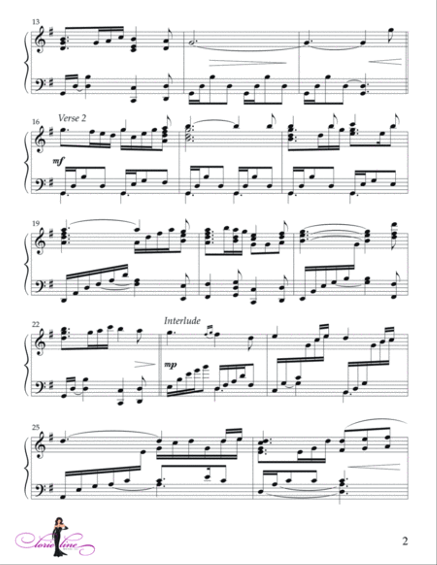Praise God From Whom All Blessings Flow (Doxology) Piano Solo scores gallery preview page 3