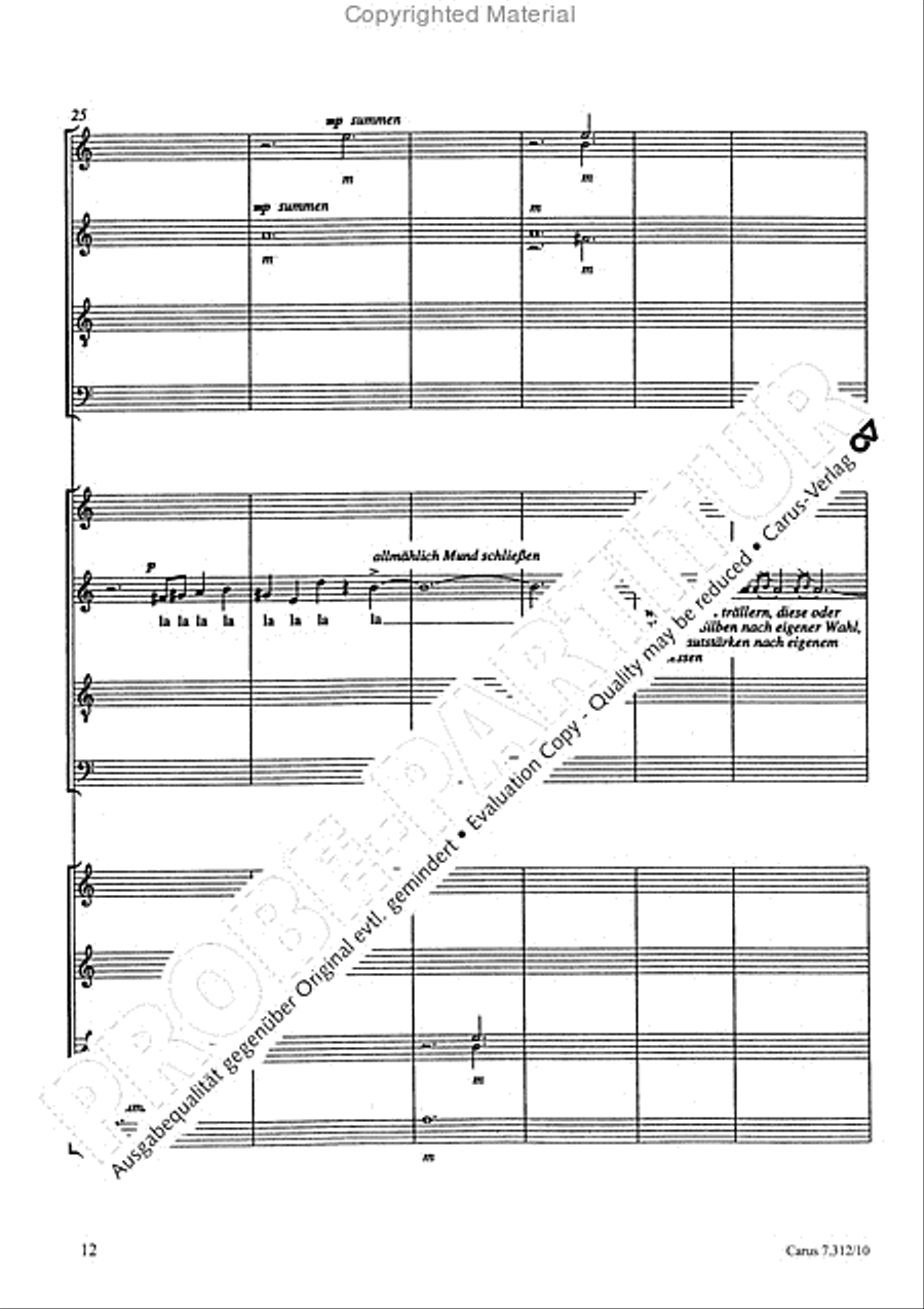 Variationen mit Celan-Gedichten III 4-Part scores gallery preview page 13