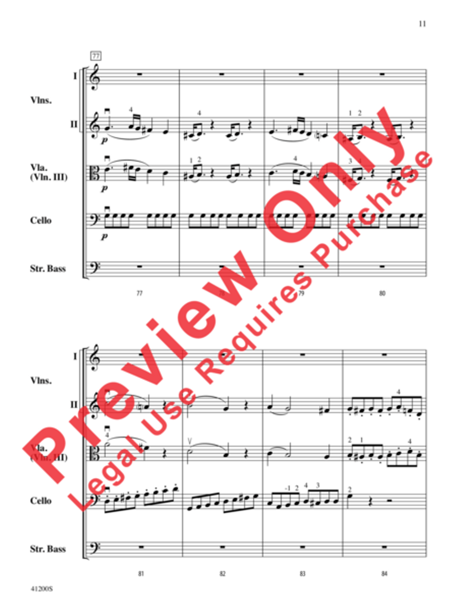 Allegro Molto Allegro Molto String Orchestra scores gallery preview page 12