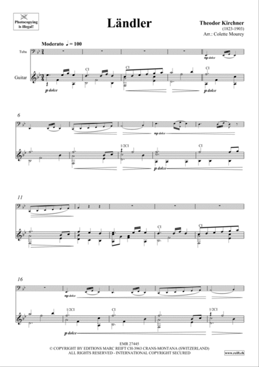 Landler Tuba scores gallery preview page 3