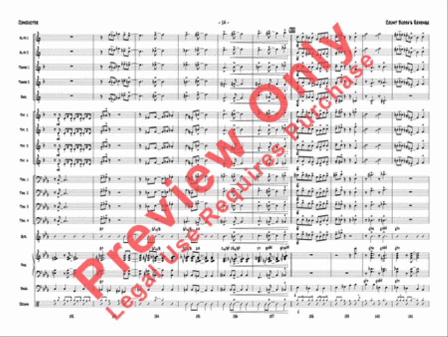 Count Bubba's Revenge Count Bubba's Revenge Jazz Ensemble scores gallery preview page 17