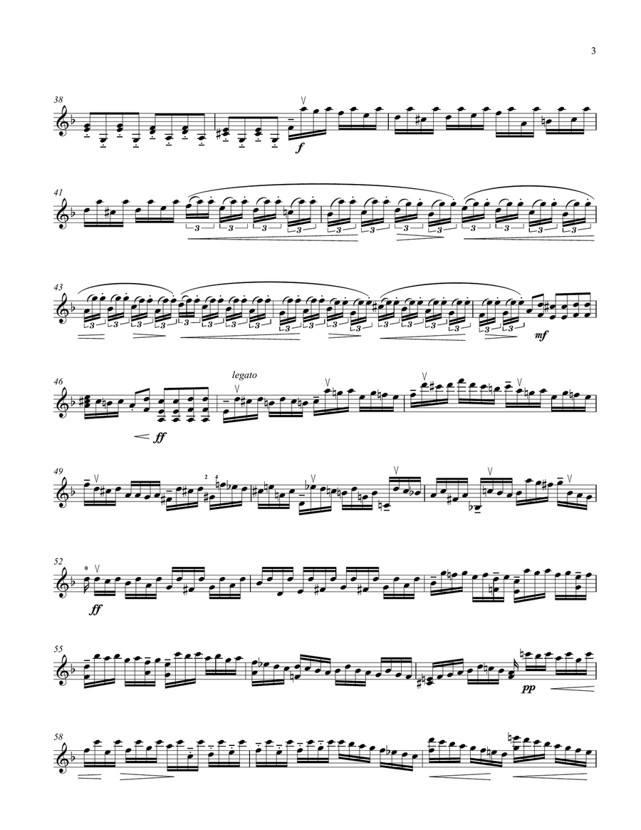 Toccata And Fugue for solo violin BWV 565 (in d minor) Violin Solo scores gallery preview page 3