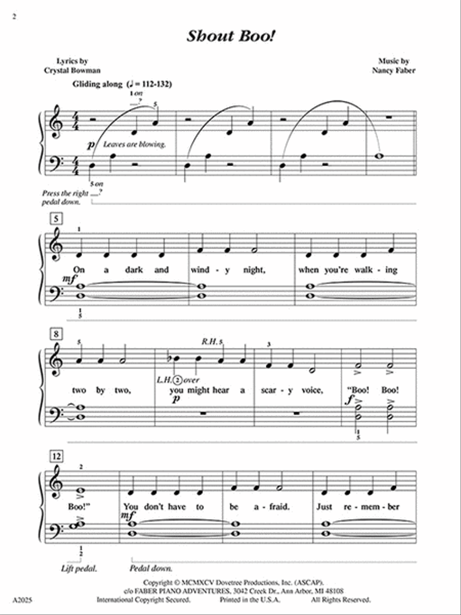 Shout Boo! Piano Method scores gallery preview page 2