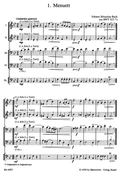 Suiten, Marsche und Lieder for Brass (Trombone Choir), Kettledrums ad lib