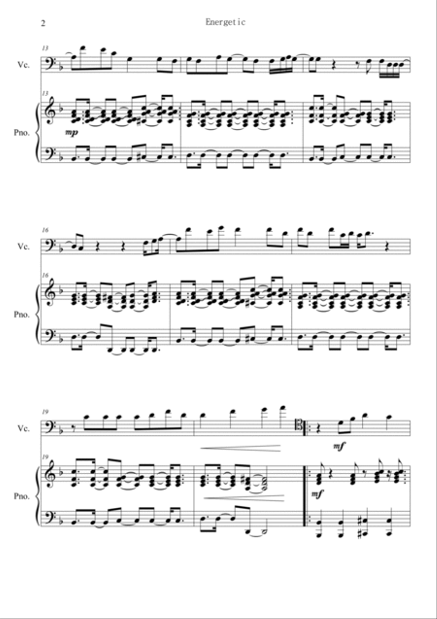 Energetic Energetic Piano scores gallery preview page 2