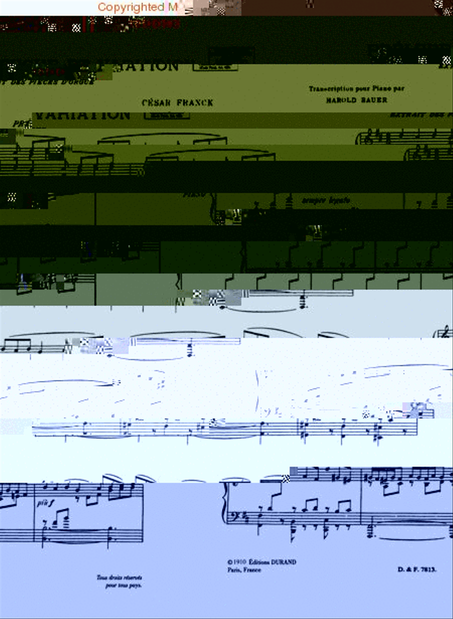 Prélude, Fugue et Variation Piano Solo scores gallery preview page 2