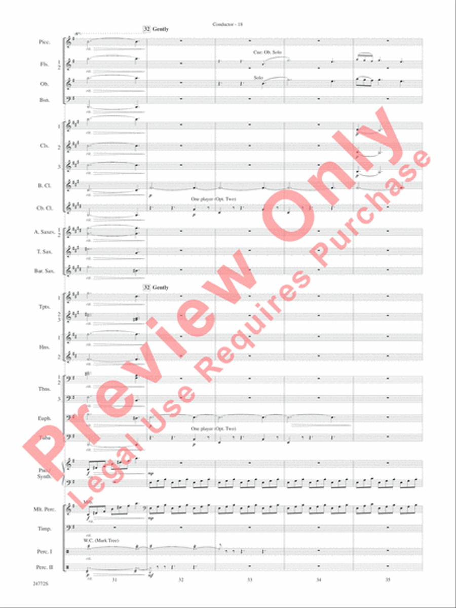 The Star WarsA(r) Epic - Part I, Suite from Concert Band scores gallery preview page 21