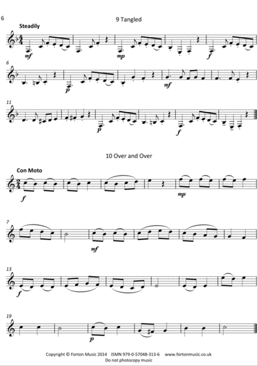 Thirty One Two Three Clarinet Studies Clarinet scores gallery preview page 6