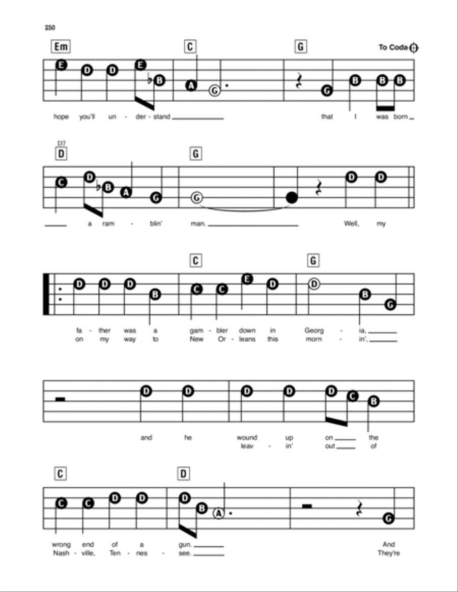 Ramblin' Man Electronic Keyboard scores gallery preview page 2