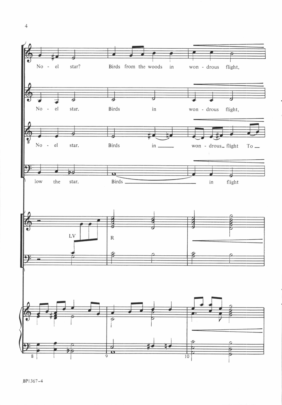 Carol of the Birds - Kinyon - choral version 4-Part scores gallery preview page 3
