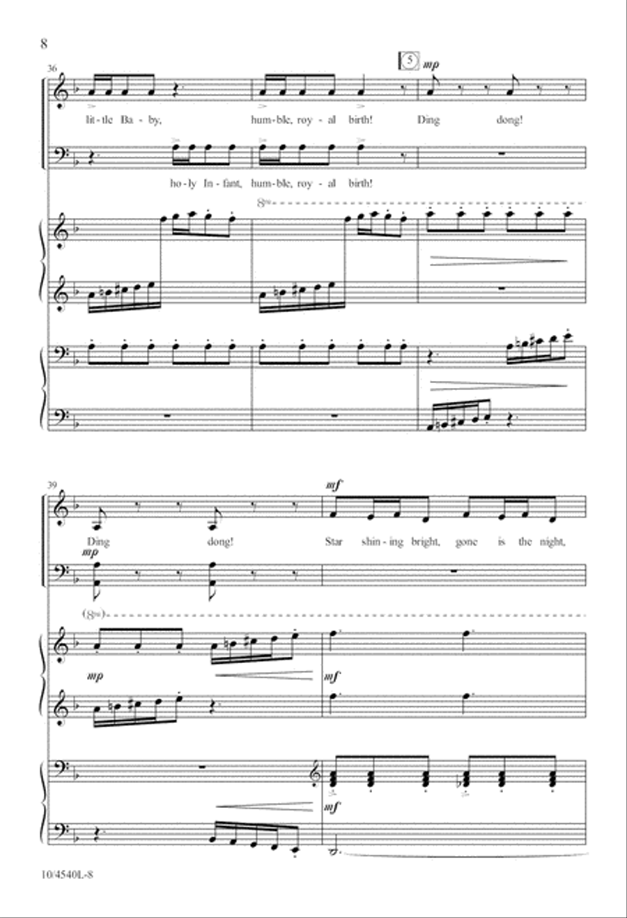 Bell Carol 4-Part scores gallery preview page 9