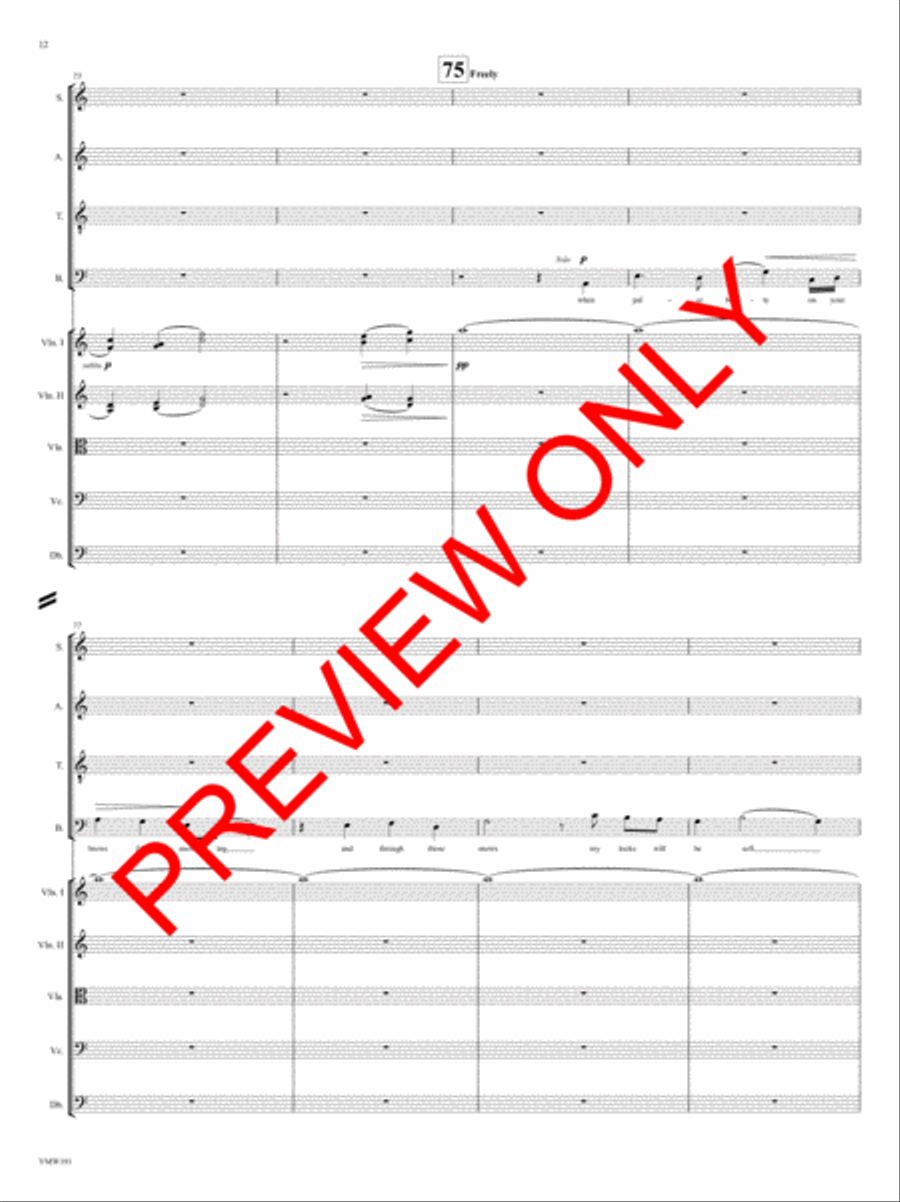 And Through the Winter 4-Part scores gallery preview page 13