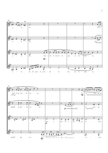 Aria from Magnificat G. P. Telemann Female Quartet image number null
