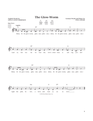 Book cover for The Glow Worm (from The Daily Ukulele) (arr. Liz and Jim Beloff)