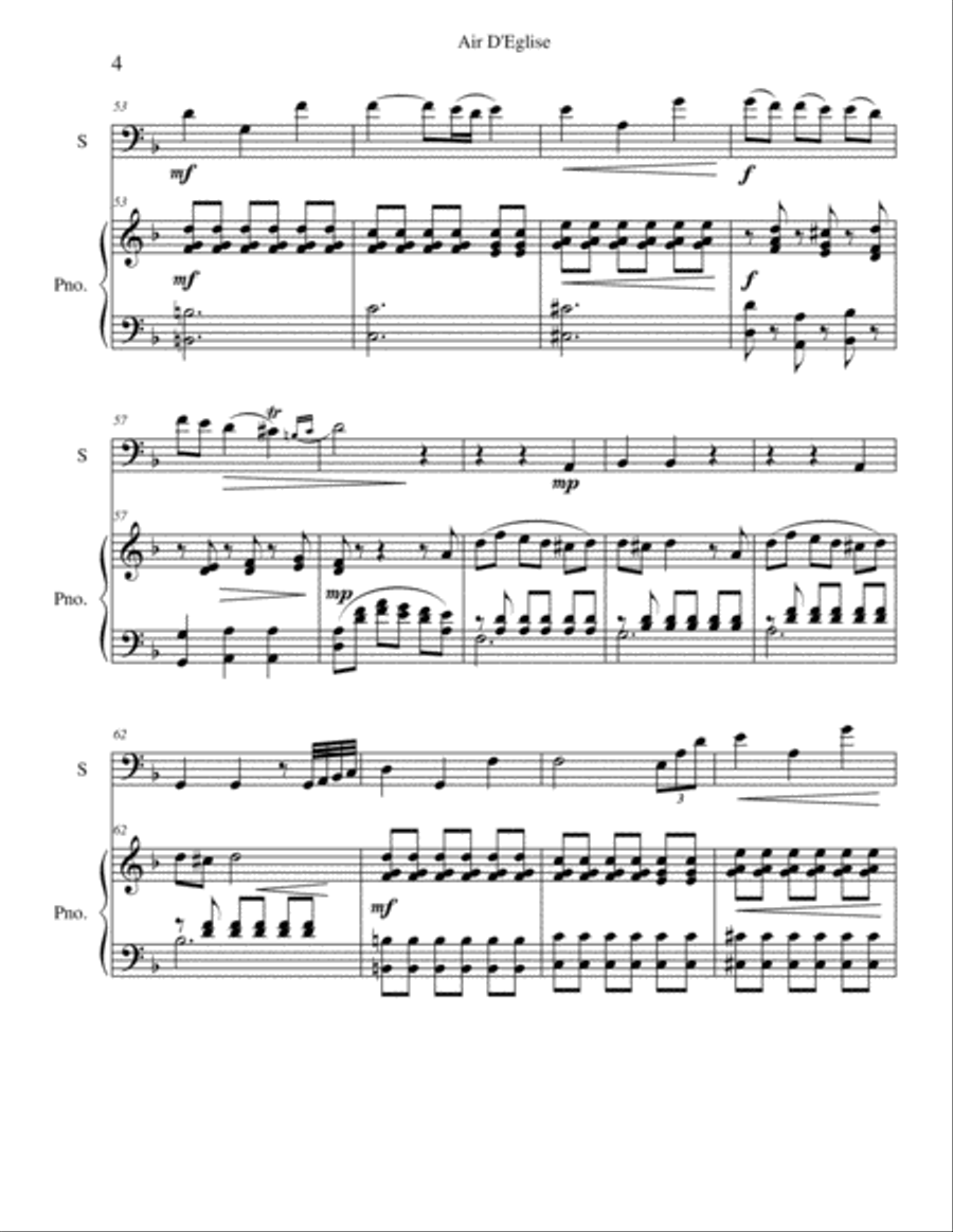 Air D'Eglise (Pieta Signore) Bassoon scores gallery preview page 4
