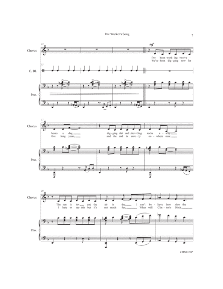 The Worker's Song (choral score) image number null