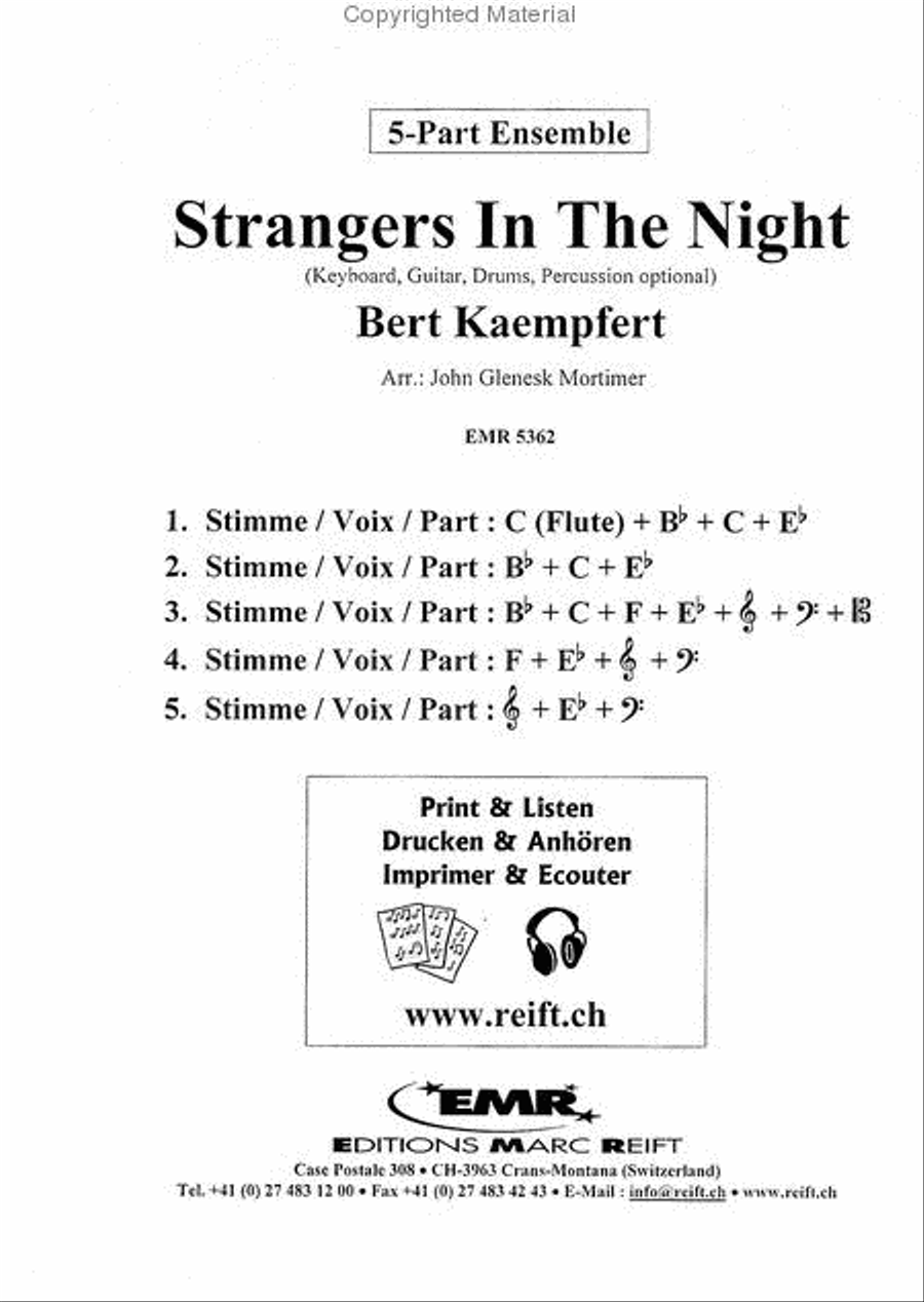 Strangers In The Night Strangers In The Night Concert Band scores gallery preview page 2