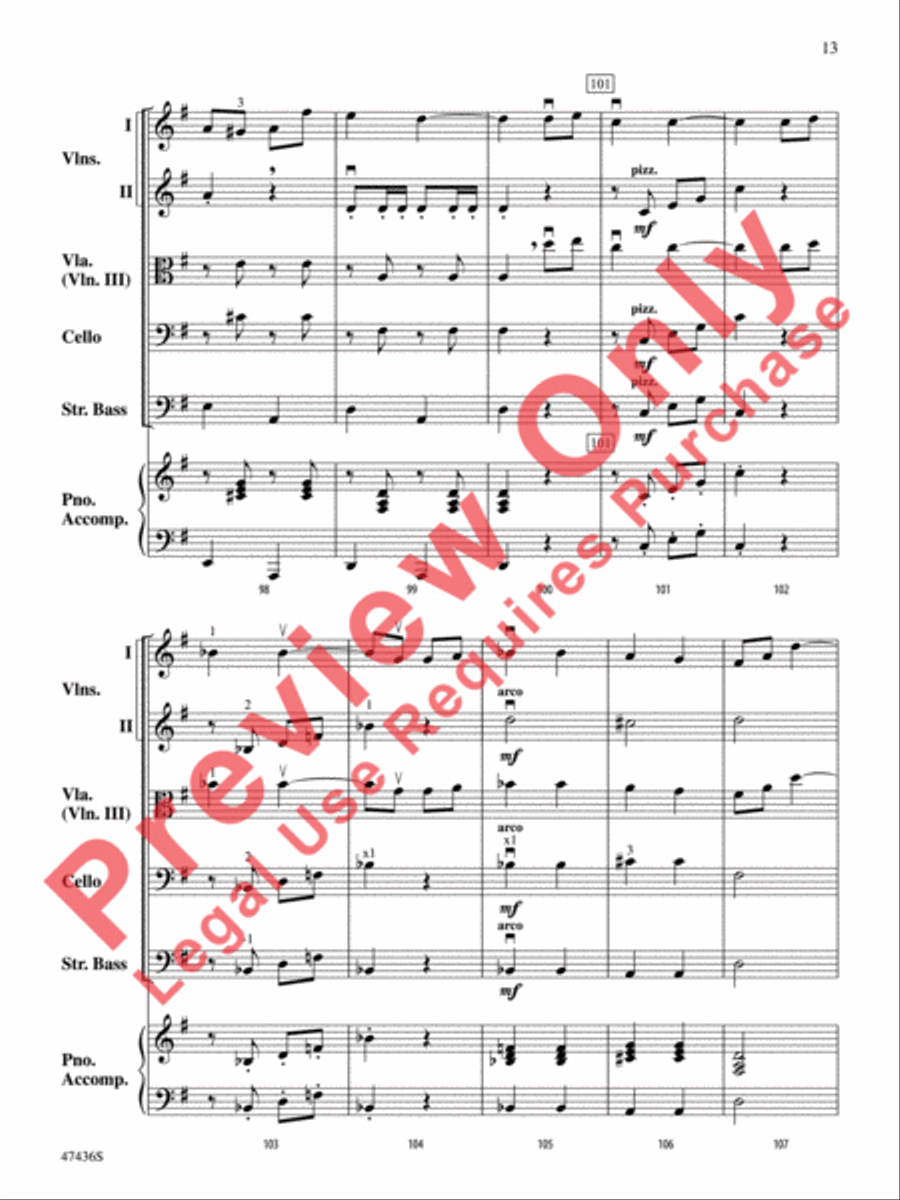 La Fiesta de Cuerdas String Orchestra scores gallery preview page 14