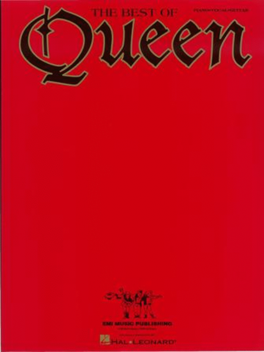 The Best of Queen Piano, Vocal, Guitar scores gallery preview page 1