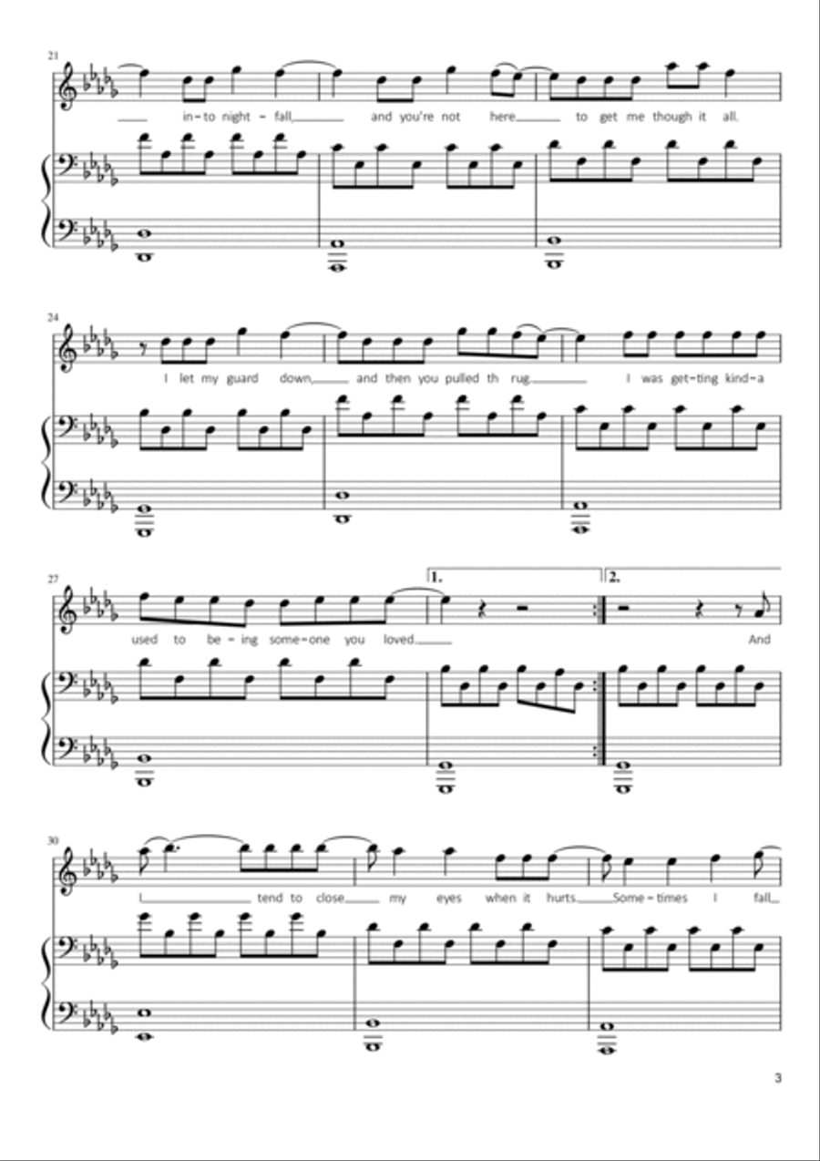 Someone You Loved Voice scores gallery preview page 3