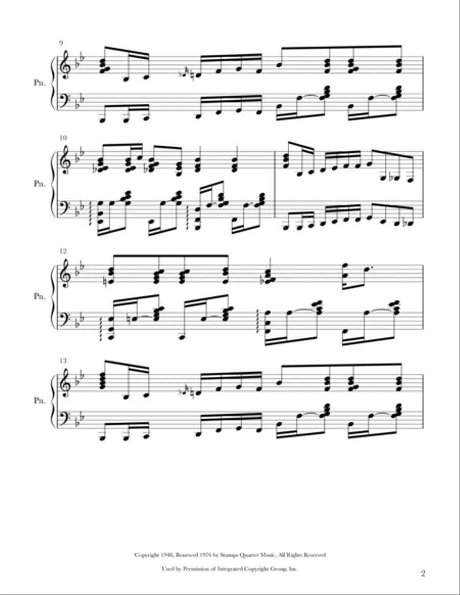 I'm Free Again Piano Solo scores gallery preview page 2