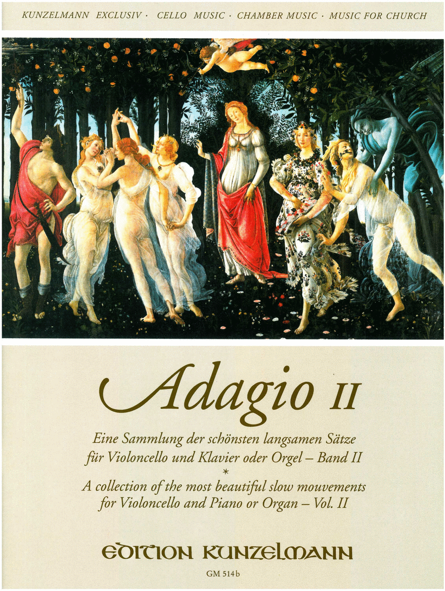 Adagio, Collection of the most beautiful slow movements, Volume 2 Cello scores gallery preview page 1