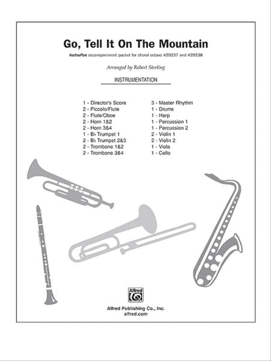Go, Tell It on the Mountain Choir scores gallery preview page 1