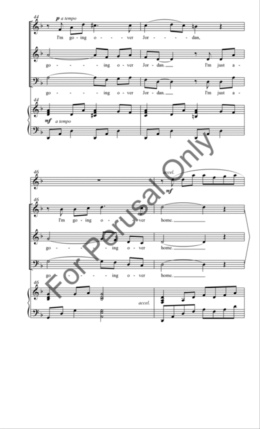 Poor Wayfaring Stranger 3-Part scores gallery preview page 10