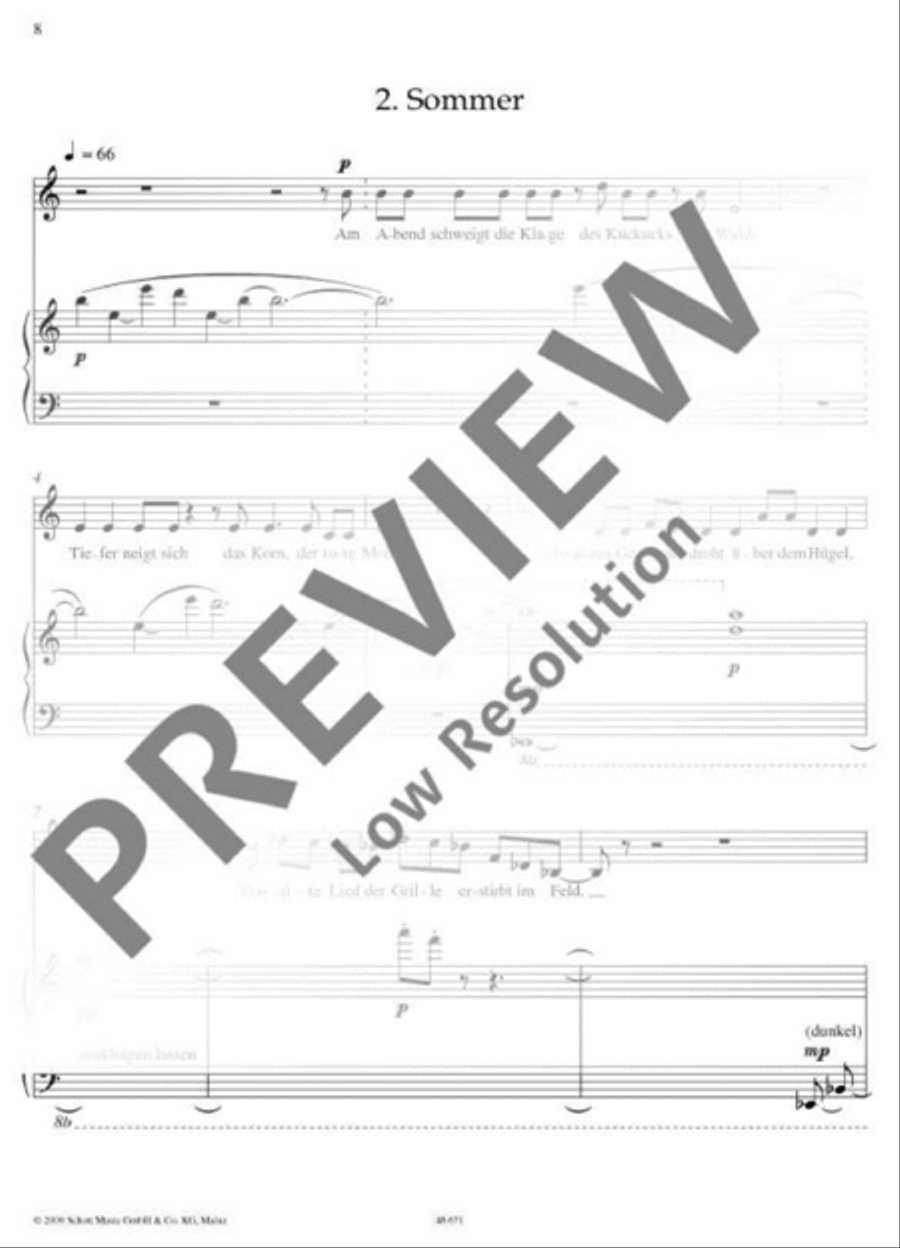 Trakl-Lieder I Trakl-Lieder I Tenor Voice scores gallery preview page 9