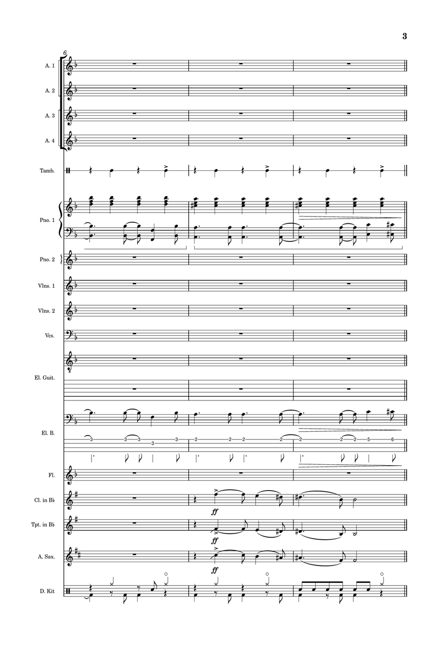 Back To Black Choir scores gallery preview page 3