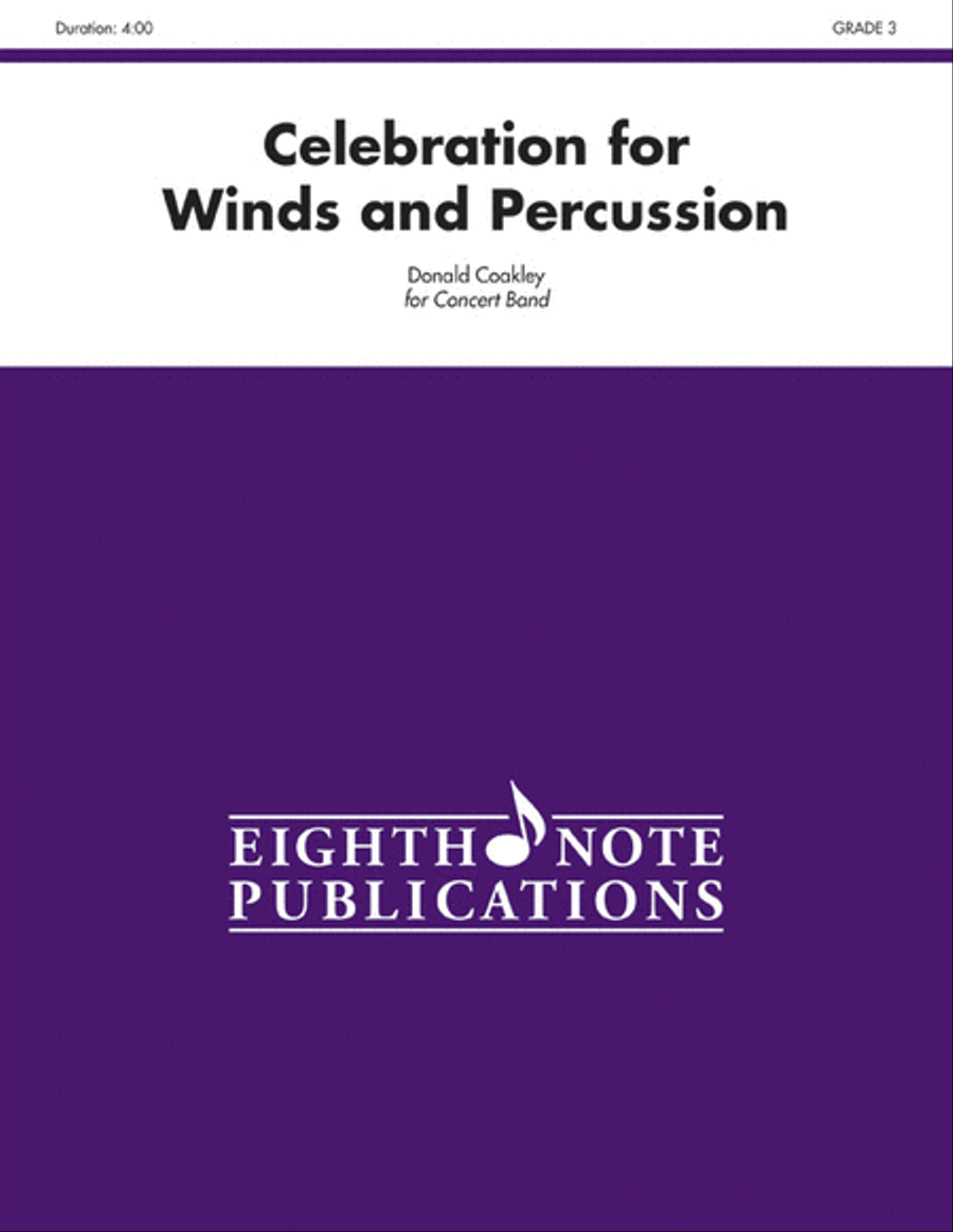 Celebration for Winds and Percussion Concert Band scores gallery preview page 1