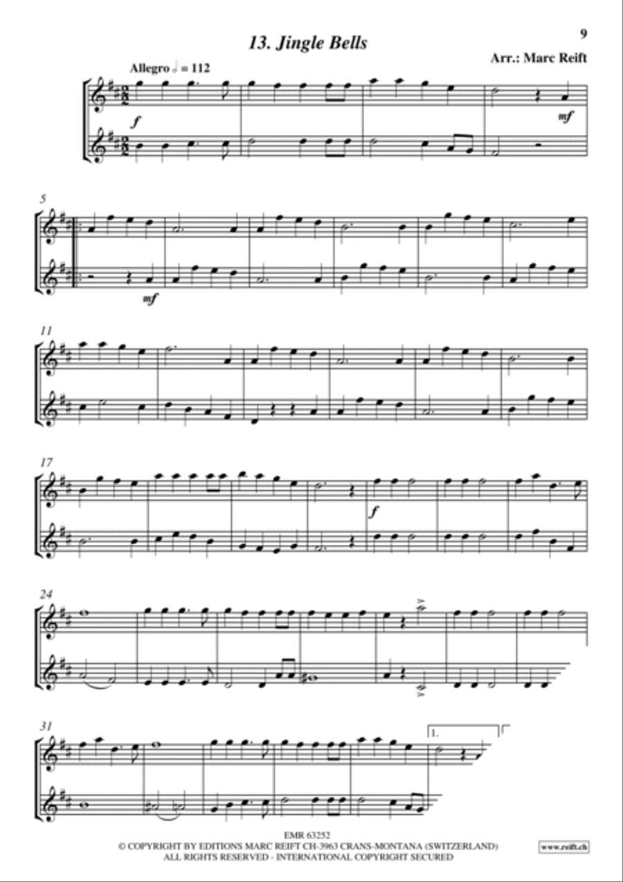 35 Easy Christmas Duets 35 Easy Christmas Duets Soprano Saxophone scores gallery preview page 11