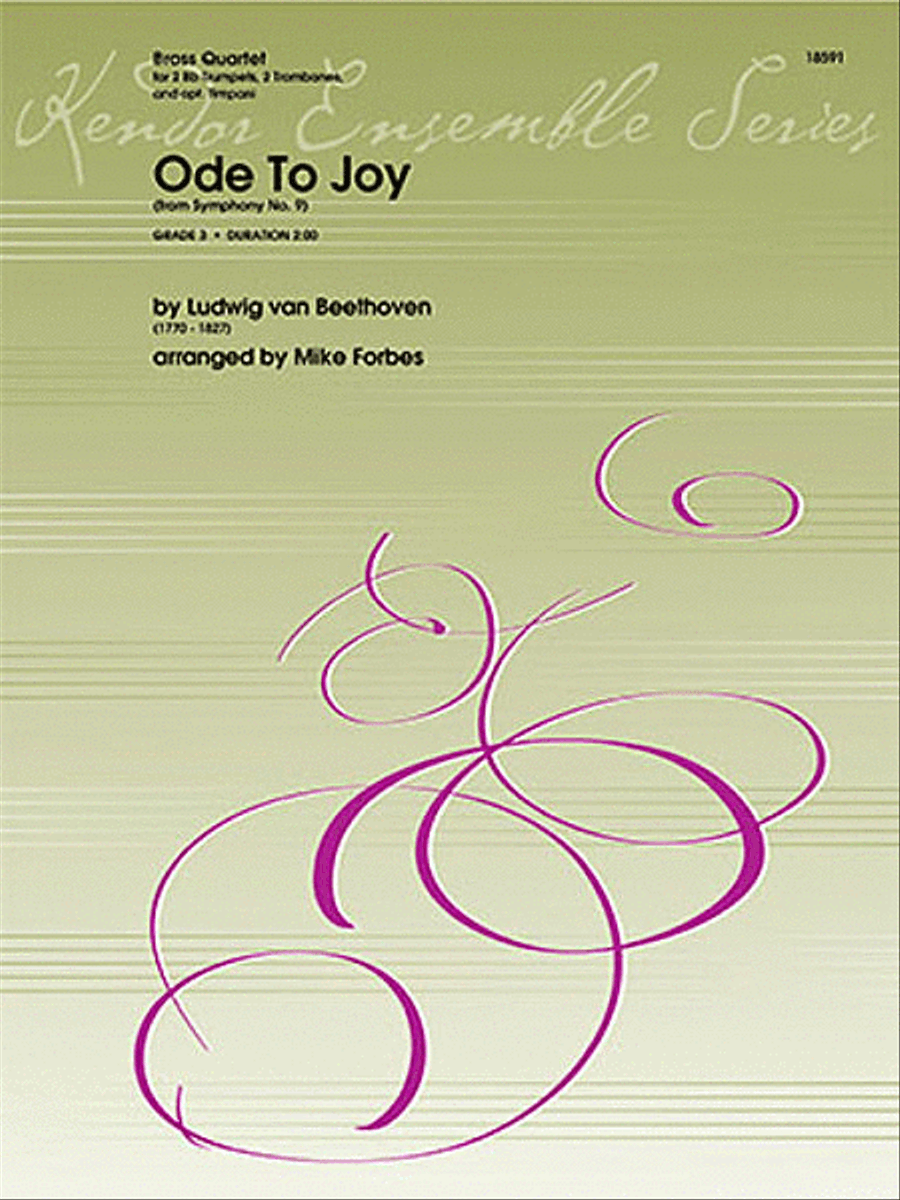 Ode To Joy (From Symphony No. 9) Trombone scores gallery preview page 1