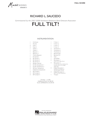 Book cover for Full Tilt - Full Score
