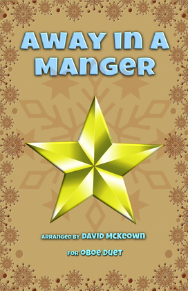 Book cover for Away in a Manger, Jazz Style, for Oboe Duet