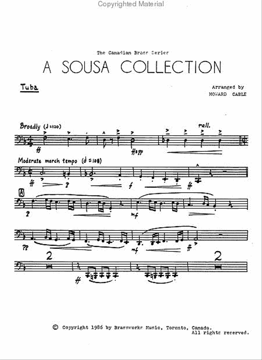 A Sousa Collection Brass Quintet scores gallery preview page 5