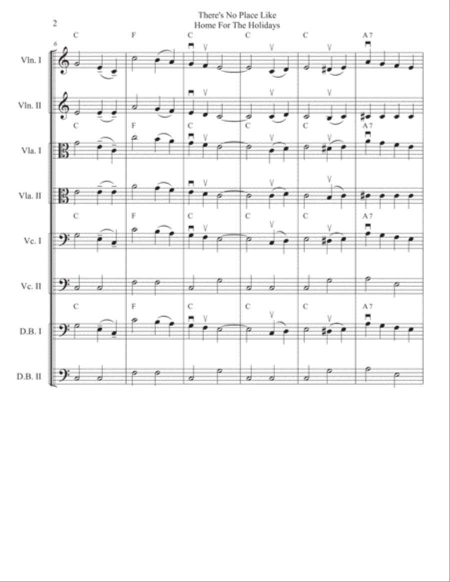 (There's No Place Like) Home For The Holidays Bass Voice scores gallery preview page 2