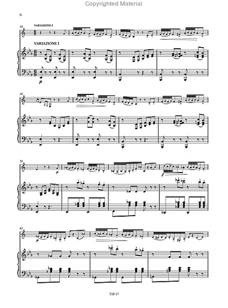 Il Carnevale di Venezia. Theme and Variations for Trumpet and Piano