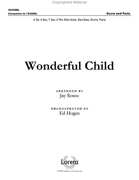 Wonderful Child - Brass and Rhythm Score and Parts image number null