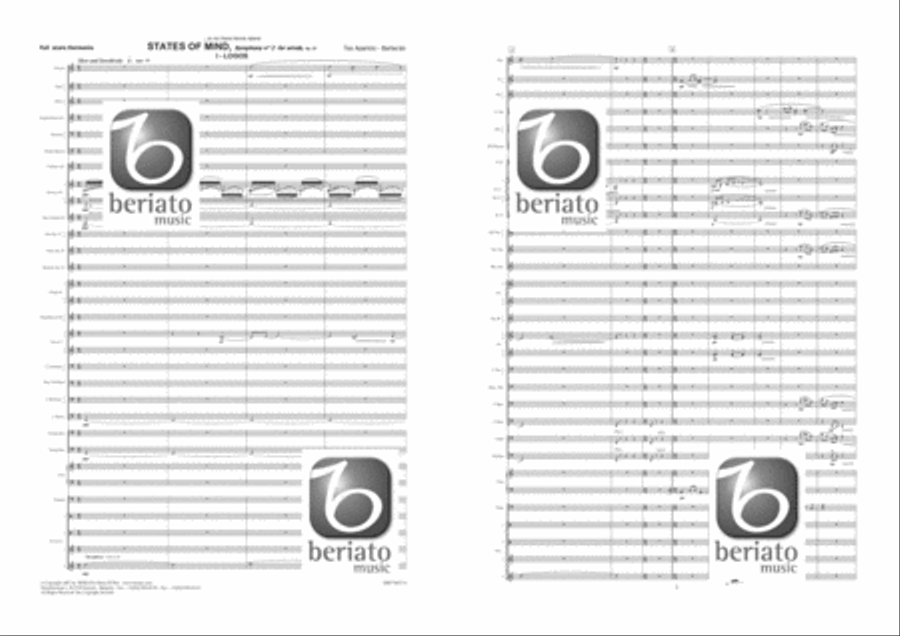 Symphony No. 2: States Of Mind, Opus 87 Concert Band scores gallery preview page 2