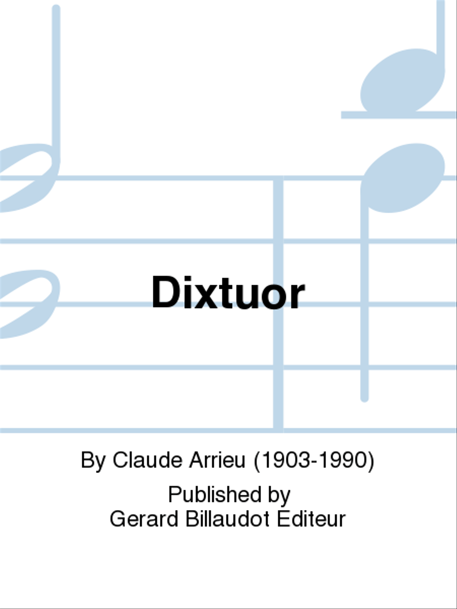 Dixtuor Score scores gallery preview page 1
