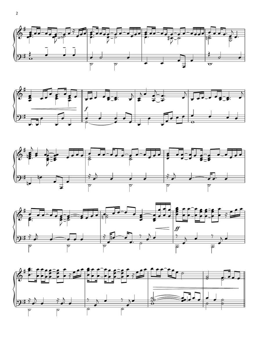 Anything For You Piano Solo scores gallery preview page 2