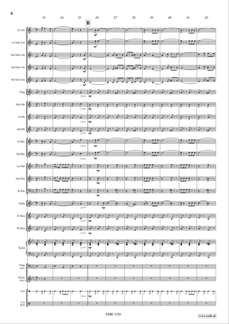 Funiculi Funicula Funiculi Funicula Brass Band scores gallery preview page 7