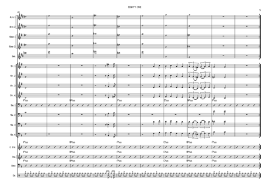 Eighty One Jazz Ensemble scores gallery preview page 5