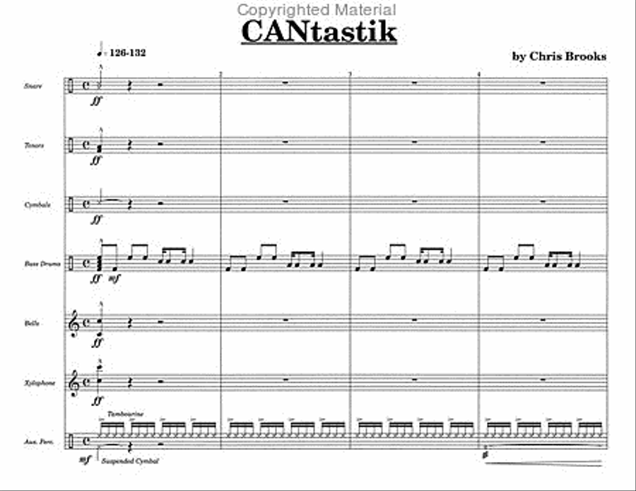 CANtastik Percussion Ensemble scores gallery preview page 3